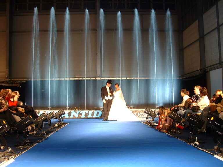 Fontaines intérieur lors d'un mariage